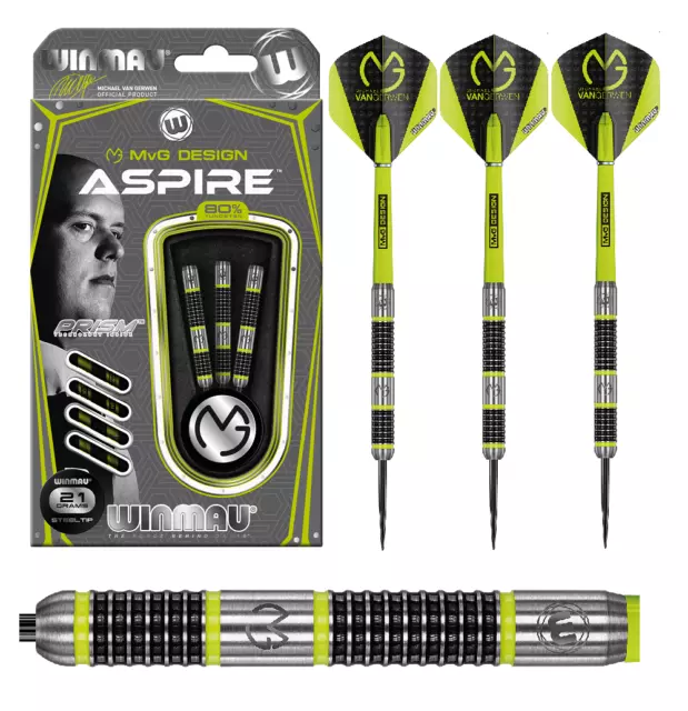 Winmau Darts  Michael van Gerwen MvG Aspire 21g 22g 23g 24g 25g 26g (Steel Dart)