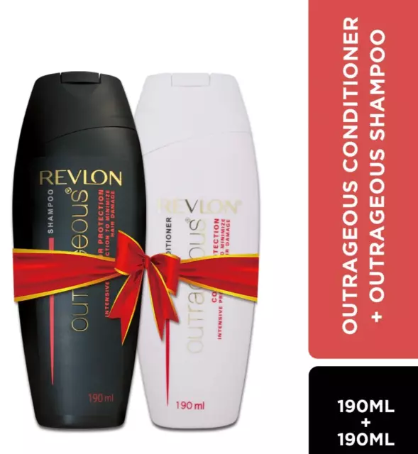 Revlon Outrageous Shampoo & Conditioner, 190ml + 190ml Combo FREE SHIPPING
