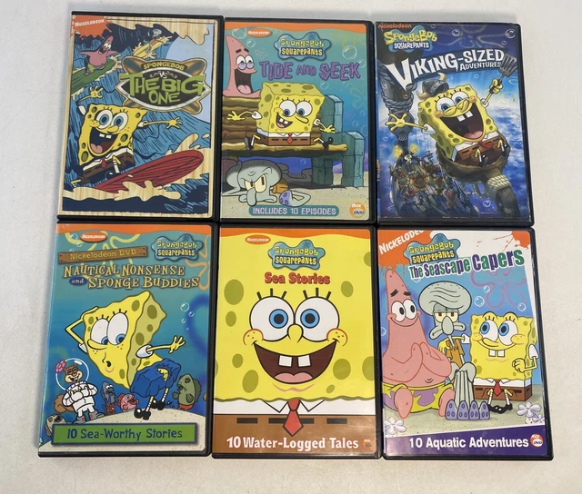 SPONGEBOB FIRST 100 Episodes Squarepants Nickelodeon DVD Lot Sponge Bob