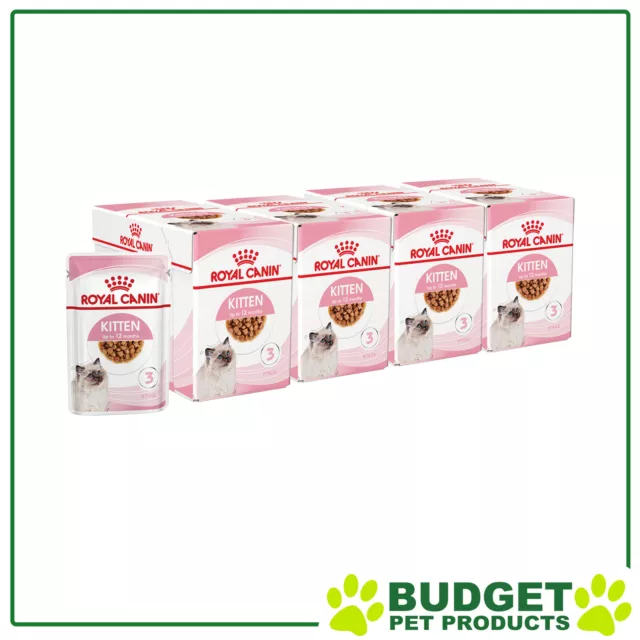 Royal Canin Instinctive In Gravy Kitten Pouches Wet Cat Food 85g x 48
