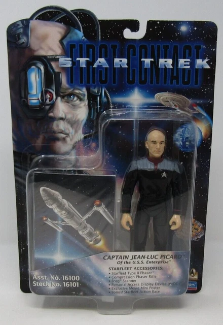 STAR TREK FIRST Contact Captain Jean-Luc Picard Action Figure Playmates ...