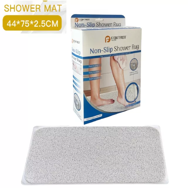 Bathmat Shower Anti Slip Bathroom Bath Mat Carpet Water Drains Non slip AUS post