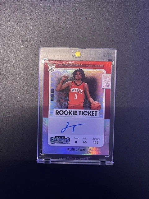 2021-22 Panini Contenders Jalen Green Rookie Tickets 75th Anniversary Auto RC