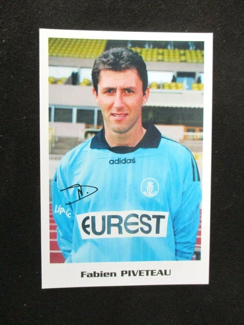 VIAUD AS MONACO 1994-1995 CP CARD POSTCARD SIGNED FOOTBALL