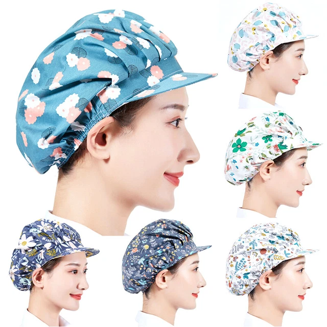 COOK CATERING HAT Food Hygiene Snood Chef Bakers Bouffant Peaked Caps ...