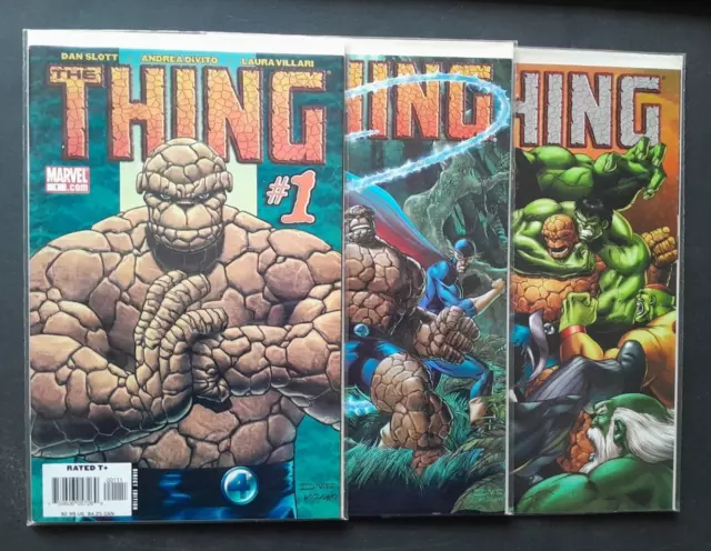 The Thing Volume 2 #1 #2 #3 Slott All 9.4 NM Or Better