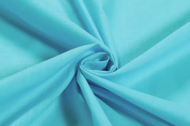 1.6 Mètre Turquoise Chemise Tissu 100% Coton Homme Femmes Couture Robe Vêtements