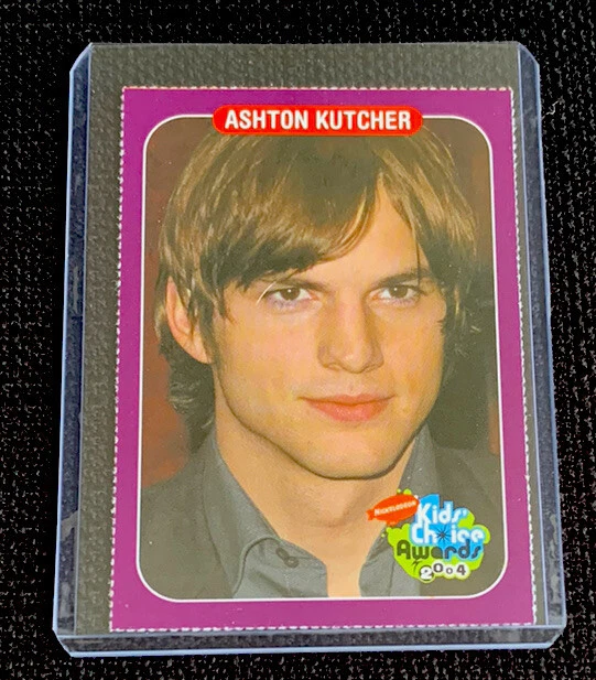 ASHTON KUTCHER ROOKIE Rare Nickelodeon Kids Choice Card 2004 50.00