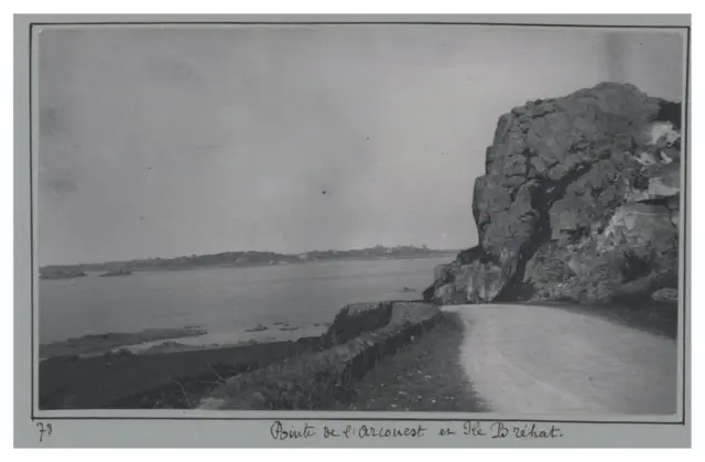 France, Île-de-Bréhat, Vue de la Pointe de l&#039;Arcouest, Vintage print, circa