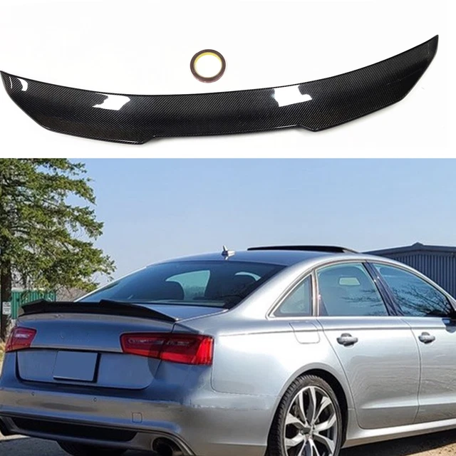 CARBON FIBER REAR Trunk Spoiler Lip Wing For Audi A6 C7 Sedan 20122018