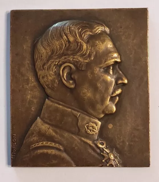 Plaquette medaille bronze hommage Docteur A LANDRIN  anciens combattants MORLON