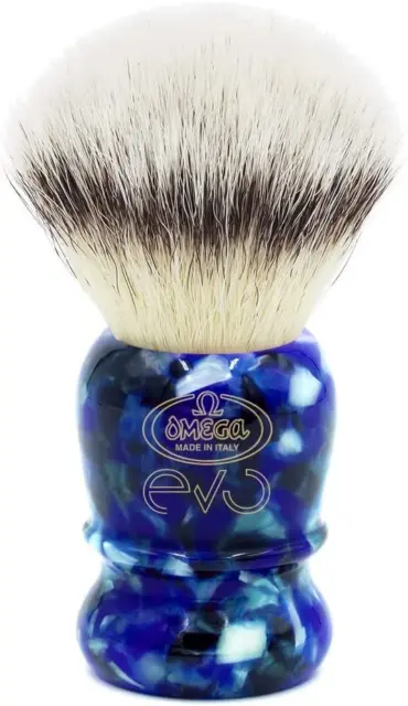 OMEGA pennello da barba Evo 2.0 sintetico Veteran Blue - E1892