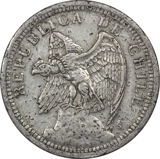 Chile 1 Peso 1933, KM-176.1, coin A30