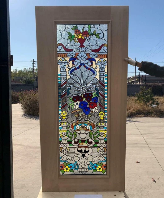 Hand Made Leaded Stained Glass Entry Door - Jhl2167 - 69