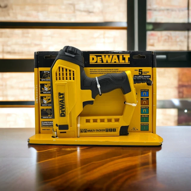 DEWALT DWHT75021 ELECTRIC 5 in 1 Multi Tacker Stapler and BRAD NAILER