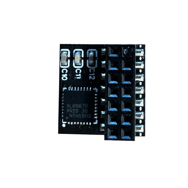Módulo TPM 2.0, Módulo De Seguridad SPI TPM 2.0 Con Chipset De 10 Pines 3 3 V 9670 Para Plataforma Confiable