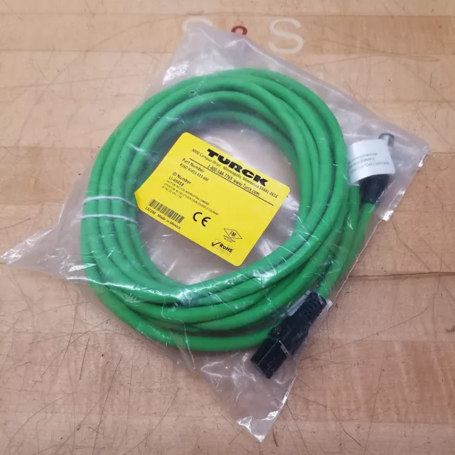 Turck RSSD RJ45S 423-6M Patch Cable, RJ45 To 4 Pin Male, U-49458 - NEW