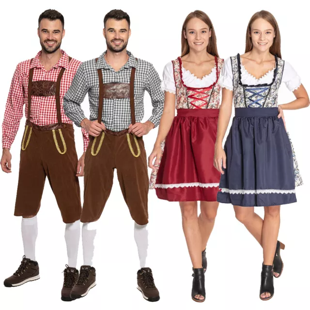 MIESEPETER set tradizionale uomo donna dirndl costume dell'Oktoberfest bavarese nuovo
