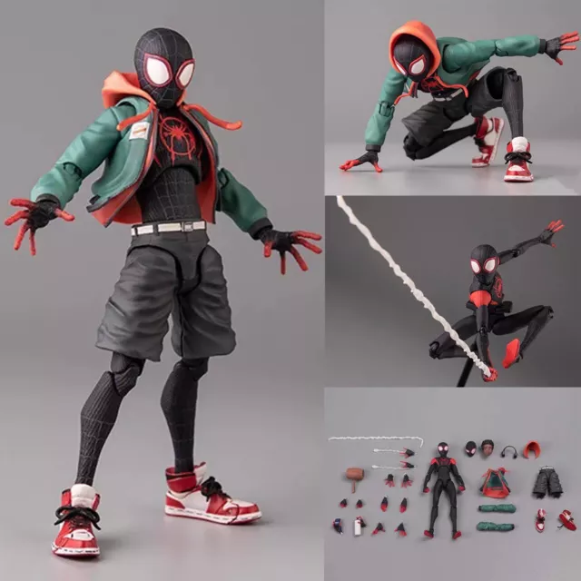 Spider-Man Into the Spider-Verse Miles Action Figure SHF DEX KO Ver. Box Set New