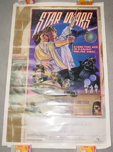 2 Rare Vintage Star Wars Movie Posters- A New Hope Style D & E.s.b. Soundtrack