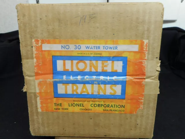Lionel #30 Water Tower (1947-1950)--Boxed--Very Nice---Looks Nib