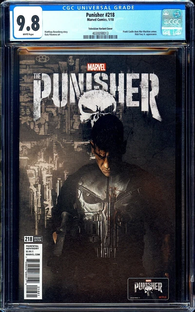 The Punisher #218 CGC 9.8 (2018) ~Television Variant~1st Frank as War Machine!