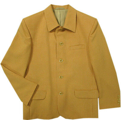 Whoopi srotolati Jacket Giacca Blazer Elegante Abito Giallo A Quadri bambini giovani MIS. 146,170