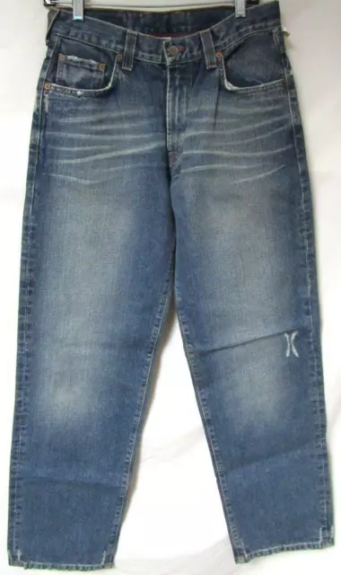 LUCKY BRAND MENS 28x32 Low Rise Baggy Zipper Fly Distressed Denim