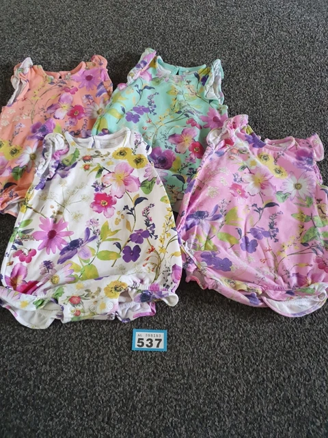 Next Baby Age 6-9 Months Summer Playsuits (B537)