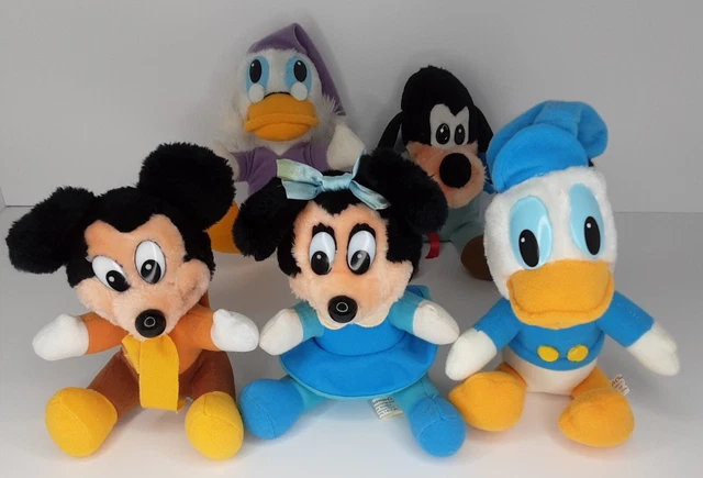 Mickeys Christmas Carol Plush Doll Mickey Minnie Donald Scrooge and Goofy