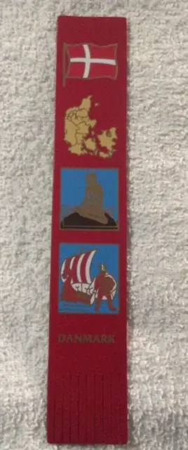 Danmark Leather Red Bookmark
