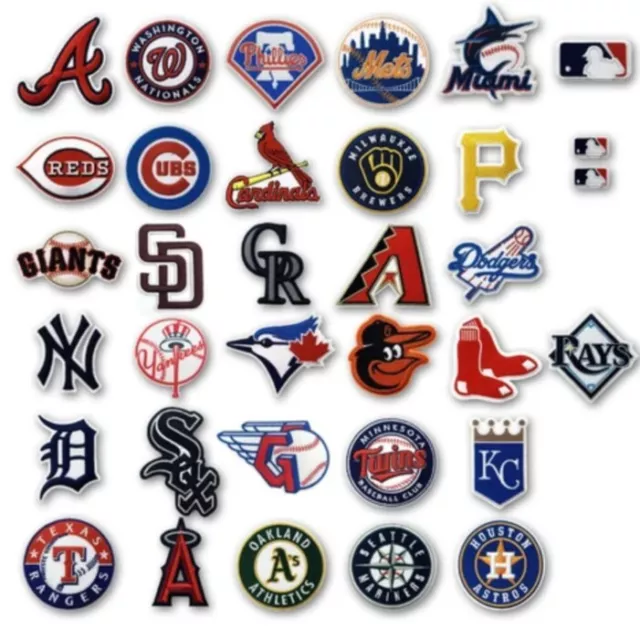 MLB Team Logo Iron-On Embroidery Patch