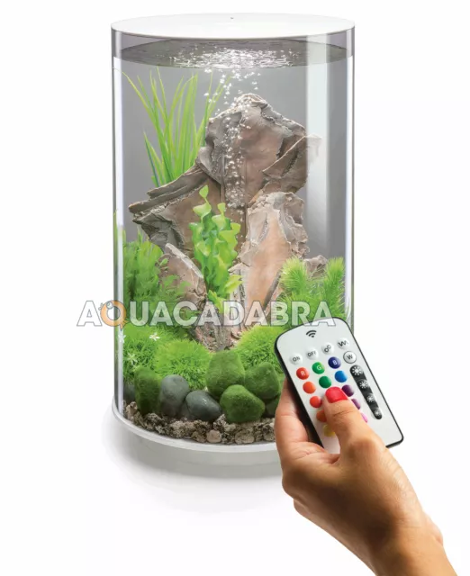 biOrb TUBE 30L WHITE MCR LED AQUARIUM LIGHTING FILTER ALL-IN-ONE FISH TANK OASE