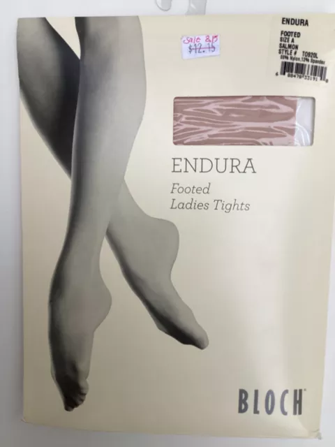 Bloch Endura Footed Tights T0920L - Salmon- NEW