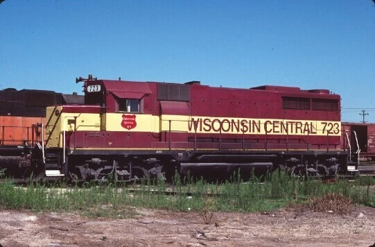 Wc 723 Gp-35 Neenah Wi (Wisconsin Central) Original Slide 07-23-88 T20-13