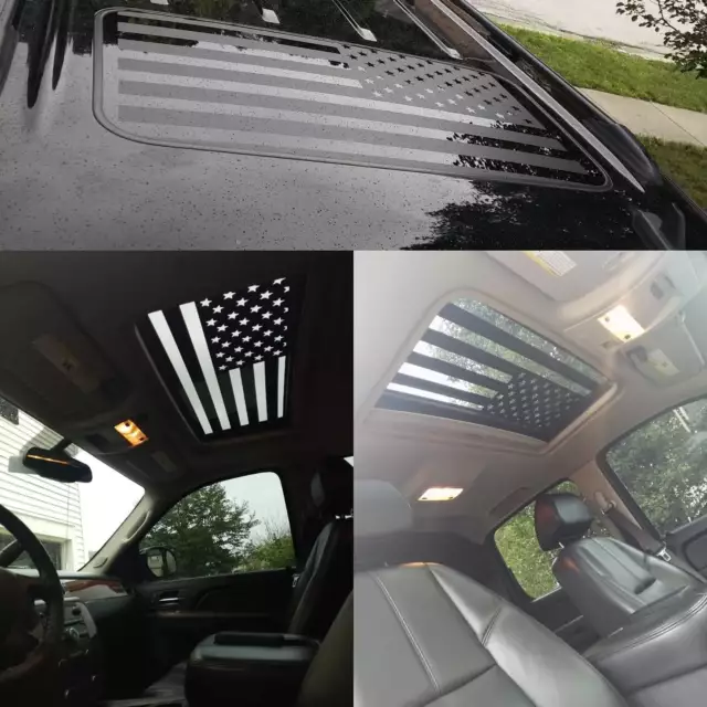 American Flag sunroof Decal large graphic car truck trailer USA vinyl auto 23"