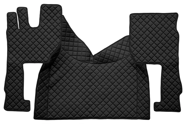 Tapis De Tunnel Pour Volvo FH4 Et FH5 – Noir – Compatible Boîte Automatique – Matière Simili-cuir – Neuf Sous Emballage F-CORE
