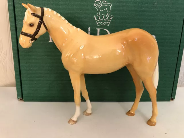 Royal Doulton DA259 Palomino Show Horse Plaited Tail Gloss Finish Figurine