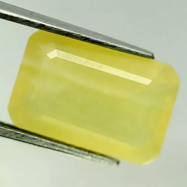 🔴opale di fuoco giallo taglio smeraldo yellow opal 12.5x8.2mm 3.40ct gemstone
