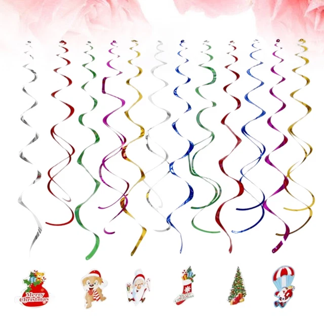 Wrapping Ribbons Gift Ribbons Crafts Holiday Hanging Swirl Decorations