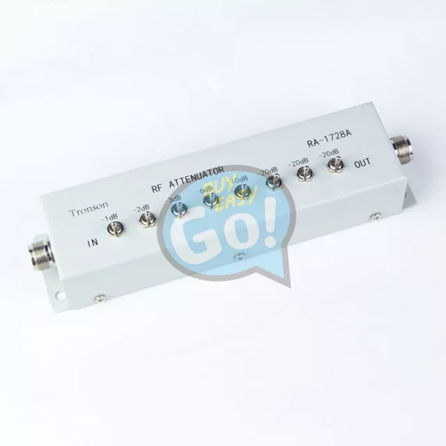 1PCS NEW 0 - 82DB VARIABLE/ STEP ATTENUATOR 50 OHM for Ham Radio Transmitter