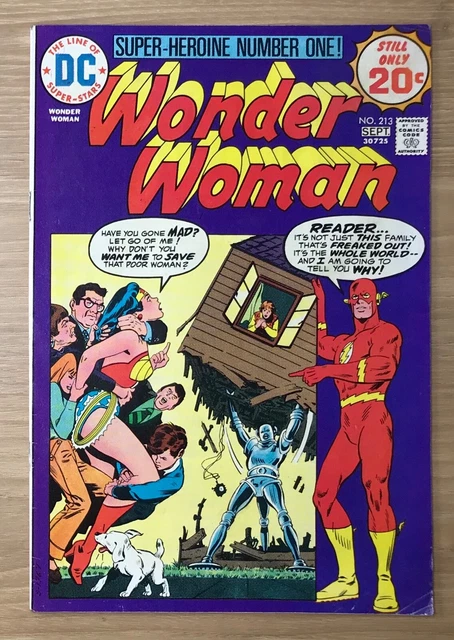 Wonder Woman #213 DC Comics Bronze Age Amazon The Flash vg/f