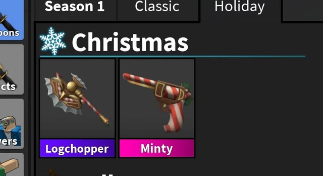 MM2 Log Chopper set ( includes, Log Chopper *Ancient* And Minty *Godly*) 
