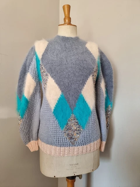 Pull Jacquard HIGH USE By Claire Campbell - Taille S, Couleur Blanc écru - Neuf Sans étiquette
