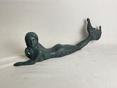Laying Cast Iron Mermaid