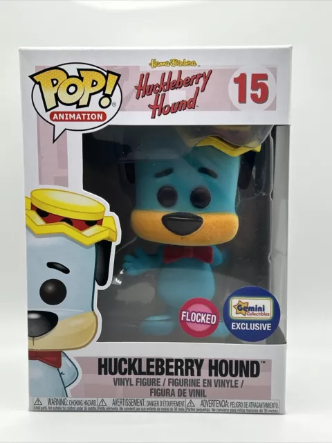 Funko POP! Animation Hanna Barbera Huckleberry Hound - Flocked #15 w/ Protector