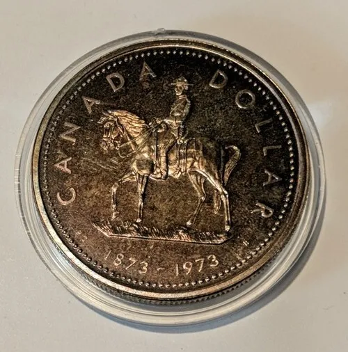1973 $1 RCMP 50% Silver Coin