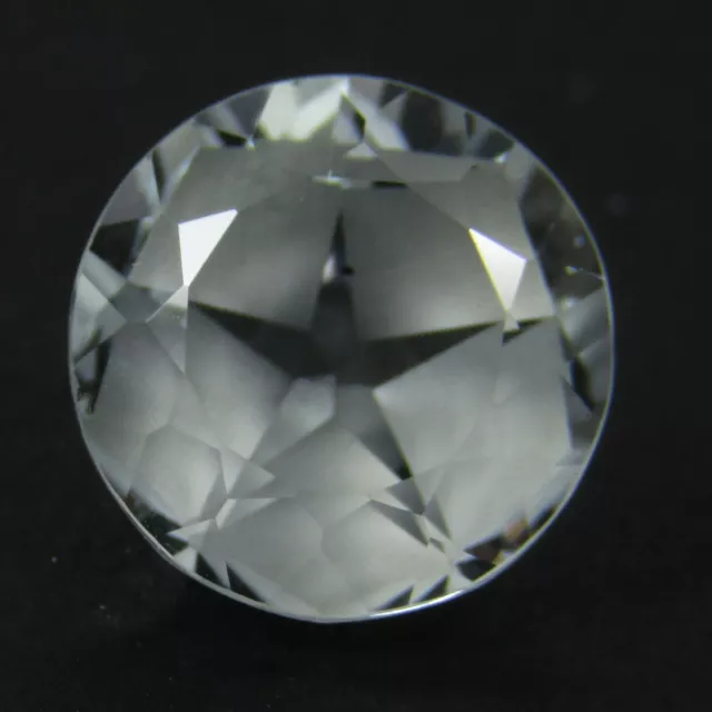 2.89Cts Wow Natural Amazing White Topaz 8.8mm Round Star Inside Cut Ref VIDEO