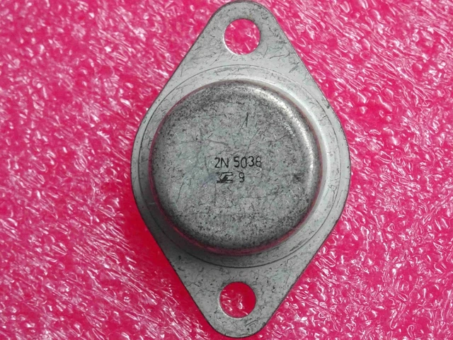2N 5038 TRANSISTOR ~ NPN Si 2N5038 transistor ~ ic max 20A ~ TO3 case £ ...