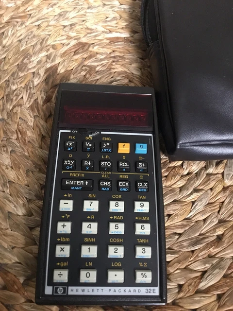 Hewlett Packard HP 32E 32 E Calculatrice Calcultor VINTAGE No Tested
